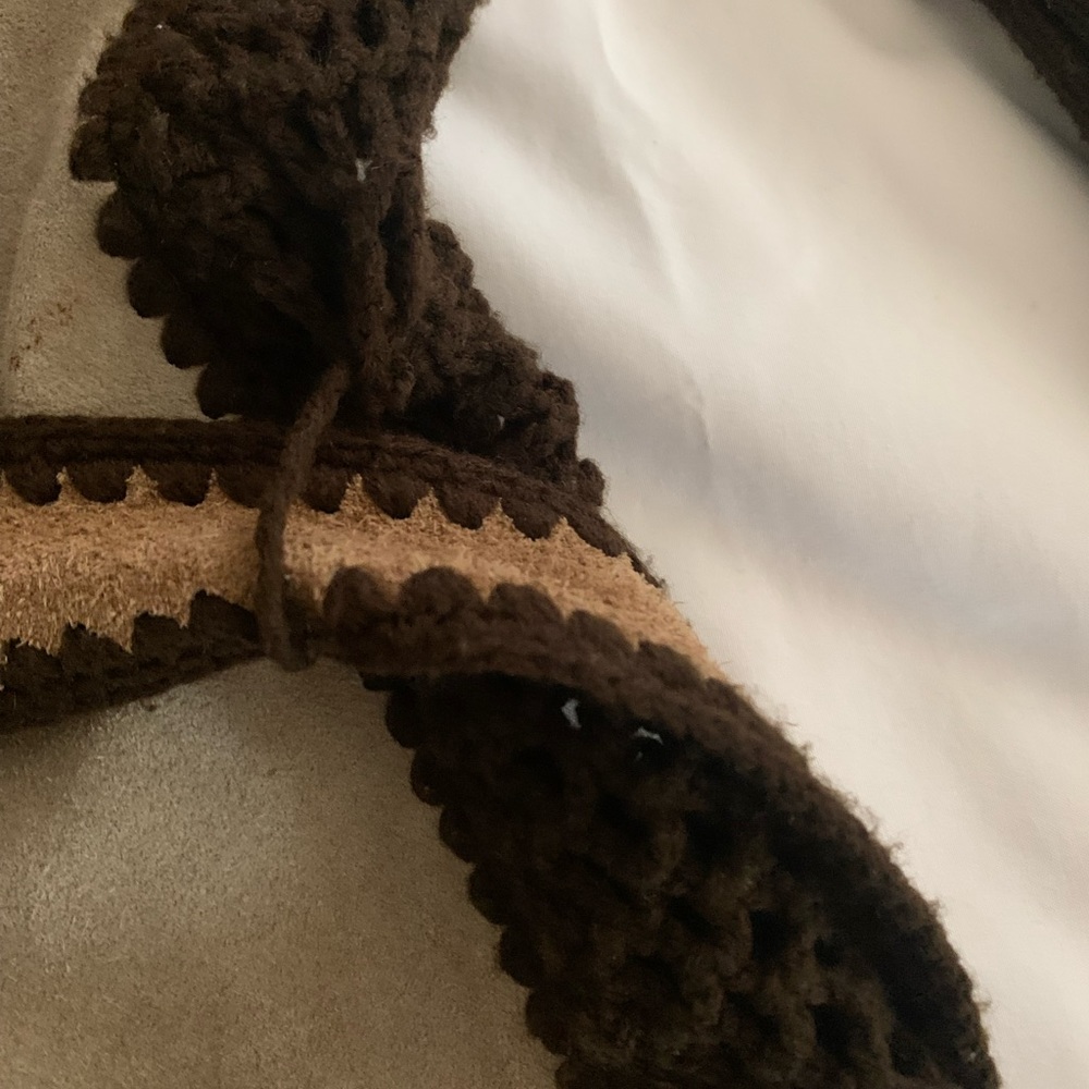 Patchwork Style Brown Cardigan Sweater - Rochelle… - image 6